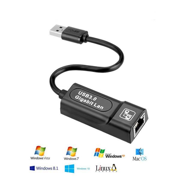 Mini USB 3.0 Gigabit Ethernet Adapter USB To RJ45 1000M For Windows  802.11n