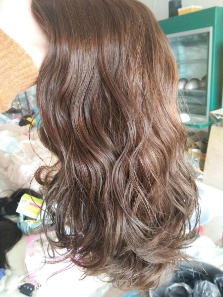 Brazilian Virgin Hair Jewish Wigs #4 Hair Color 16 Inches Body Wave  In Stock
