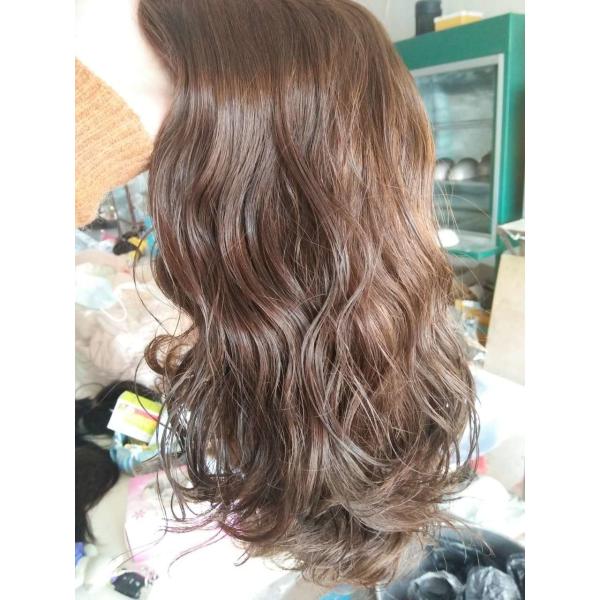 Brazilian Virgin Hair Jewish Wigs #4 Hair Color 16 Inches Body Wave In Stock