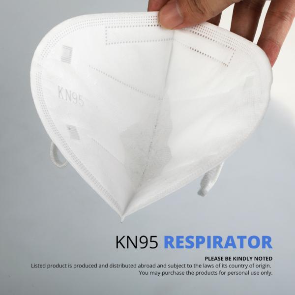 GB2626 Disposable Non Woven Face Mask  / Anti - Smog 5 Layer KN95 Mouth Mask