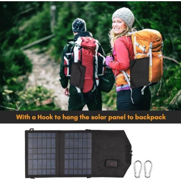 Cargador de paneles solares al aire libre de 18V La solución de carga definitiva para actividades al aire libre