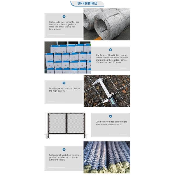 Norme galvanisée électrique de l'acier inoxydable ASTM A392 de tissu de couverture de barrière de chaîne de lien de chaîne