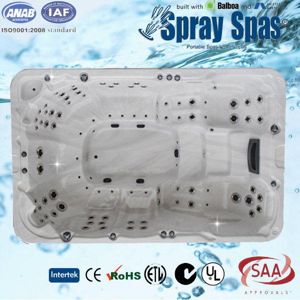 Whirlpool massage outdoor swim spa hot tub wirh 2 pieces ozone jet, balboa control system