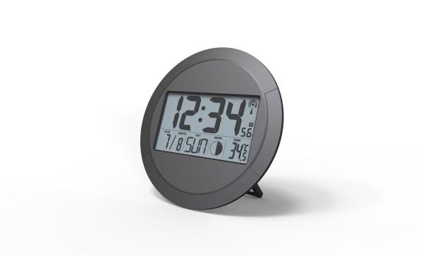 Easy-to-Read RC Wall Clock with Temperature Convenient Weather Display