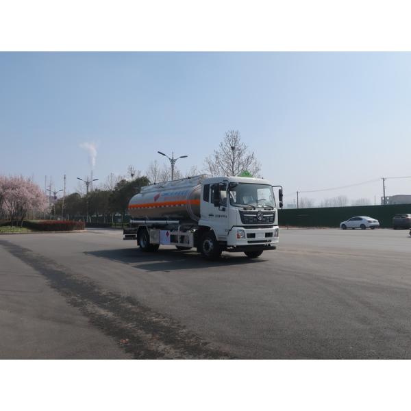 15m3 CIMC LINYU Dongfeng Oil Tanker Truck Aluminum Alloy Liquid Fuel Transport Vehicle