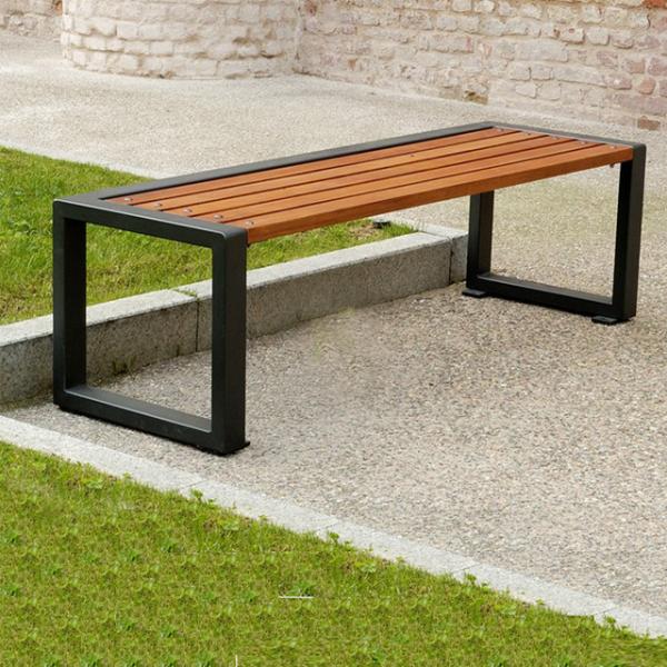 1400*400*450mm Rustic Outdoor Backless Bench Without Backrest