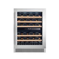 Refrigerador de vinho de 60 garrafas elétrico de dupla zona para armazenamento e conservação de vinho