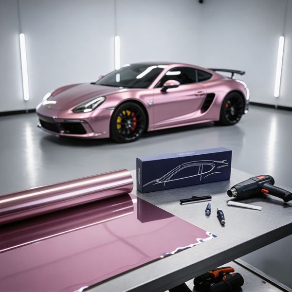 UV Protection Color PPF Scratch Resistant Automotive Paint Film Vivid Pink