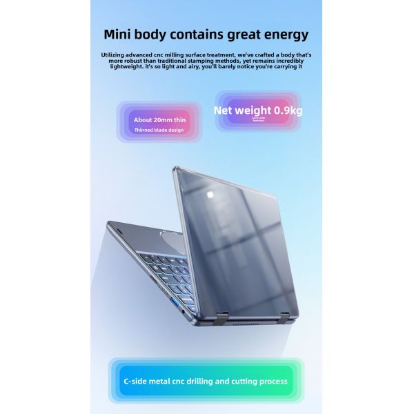 Aether  Factory Notebookcomputer 11Inch IPS Business UltraThin Portable Laptop Windows 10 11 Intel N100 Narrow Bezel