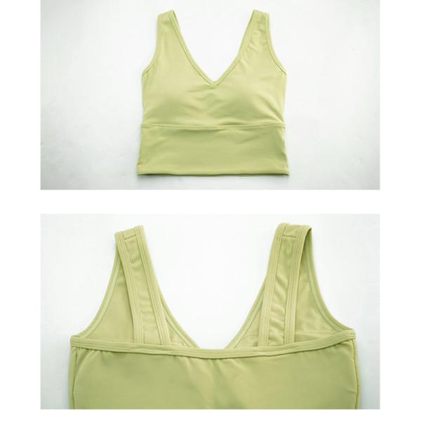 V Neck 4 Sizes Sexy Sports Bra Soft Nylon Yoga Fitness Top Female Underwear