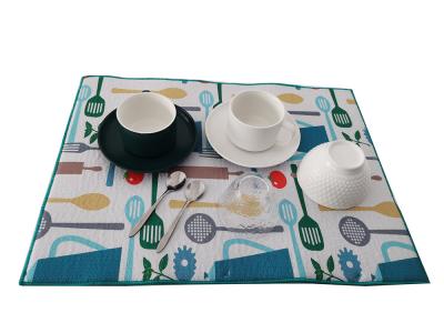esteira absorvente da secagem do prato de 38x50cm Microfiber