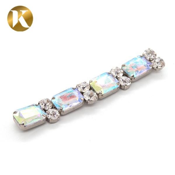 Promotion Fashion Jewelry Rhinestone Shoe Buckles 105mm*15mm Size