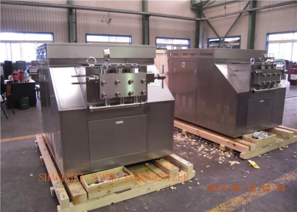 Milk Processing Types Dairy Homogenizer , Ice Cream Homogenizing Machine 4000 L/H