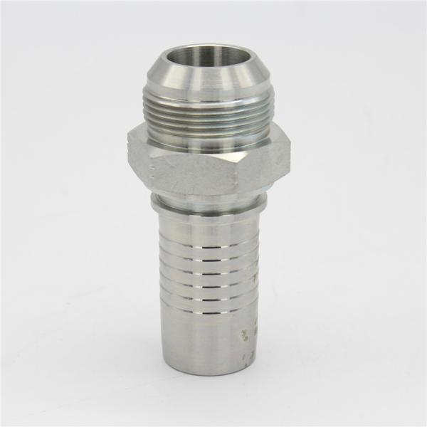 JIC Male 37 Degree Cone Hydraulic Hose Connectors Galvanized Zinc