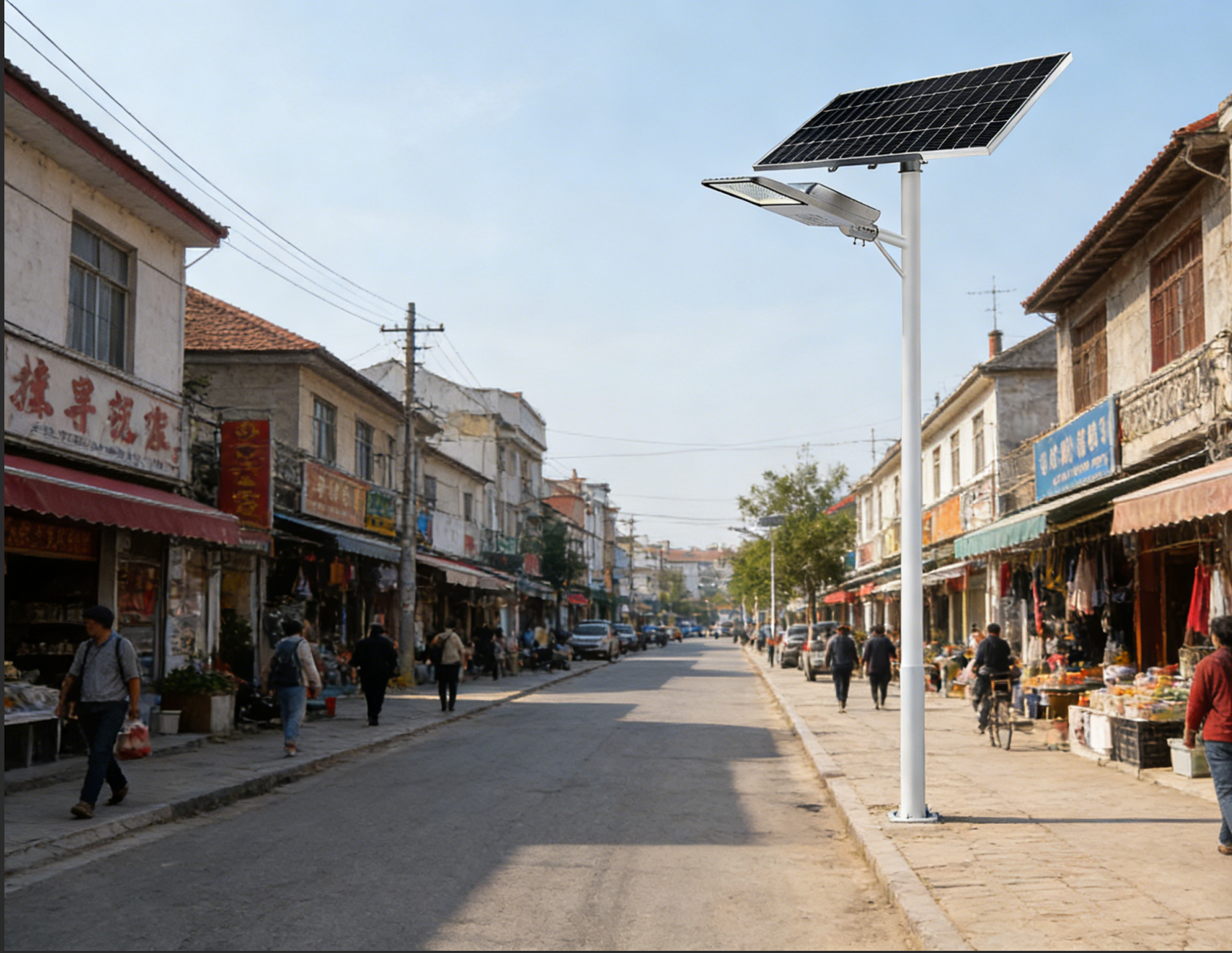 Split Type Solar Street Light  High Lumen Eco Friendly Easy Installation LED Solar Outdoor Light