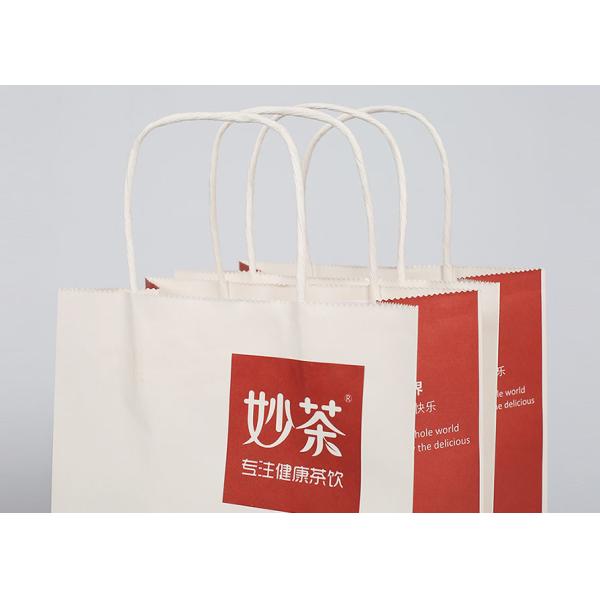 Красный цвет напечатал декоративные повторно использованные сумки, таможню принимает отсутствующие бумажные хозяйственные сумки