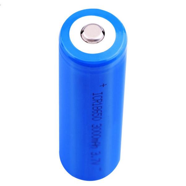 High Capacity 3.7V 3000mAh 18650 Lithium Battery Rechargeable Li Ion Cell with 500 Times Cycle Life