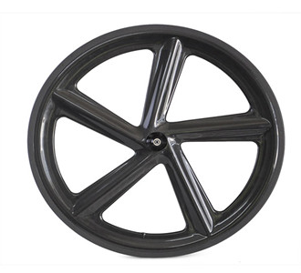 2014 new Design light 700c 5-spokes carbon clincher wheel with 66mm for road &track bike