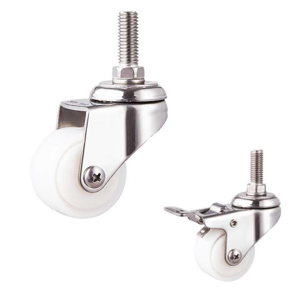 2 Inch Rustproof 110LBS Capacity Double Locking Swivel Plate  Stainless Steel Casters