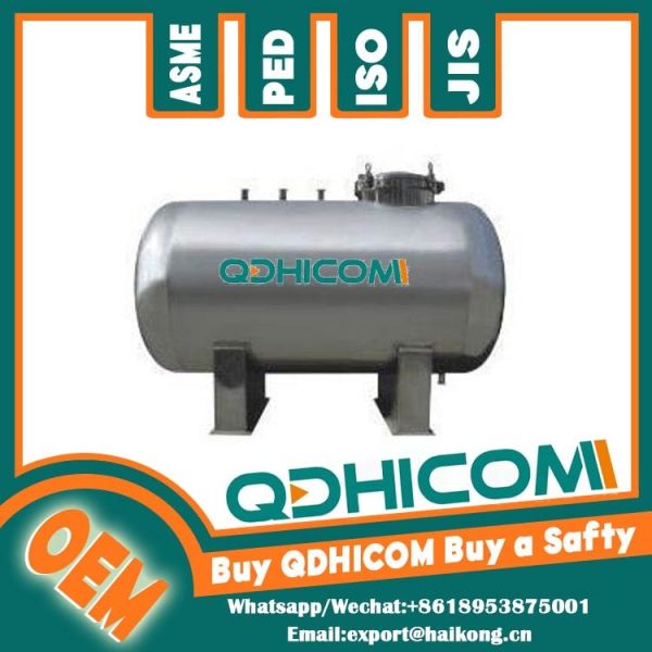 Custom Air Receiver Tank / Portable Air Storage Tank with Pressure Gauge & Safety Valve