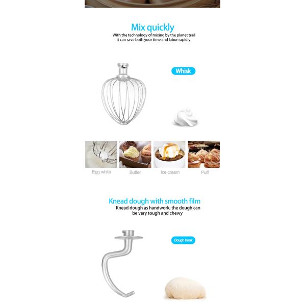 Adjustable Speed 7L Table Top Electric Milk Power Mixer with Stainless Steel Housing