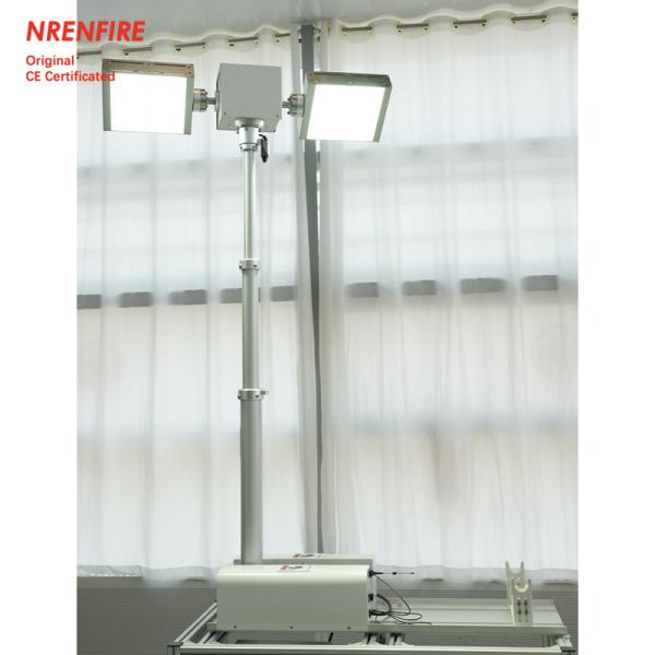 1.8m emergency light tower-pneumatic telescopic mast light tower for fire vehicle, pan tilt light tower, pneumatic mast lighting tower NR-R1800-240
