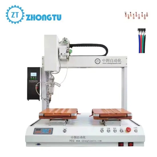 4 Axis Movement Automatic Soldering Machine with 0.6~1.5mm Solder Wire and ±0.02mm Repeat Accuracy