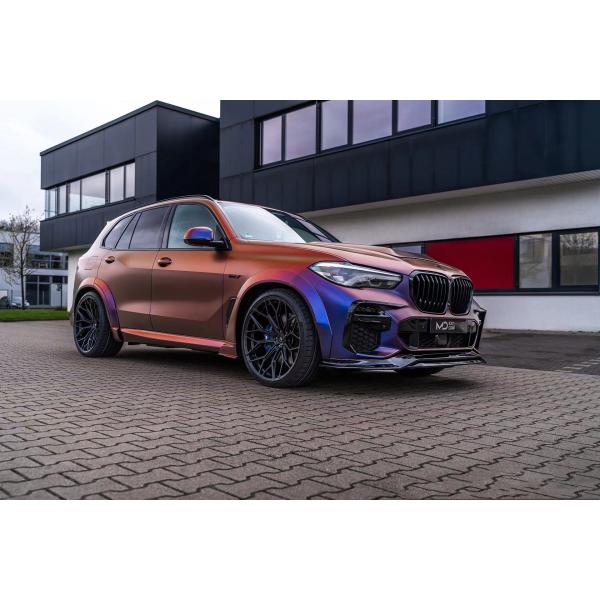 For BMW X5 G05 F95 Carbon Fiber Widebody Kit X5 G05 F95 Carbon Fiber Front Lip Diffuser Spoiler Wide-body Kit