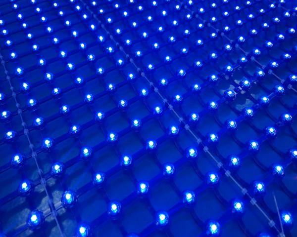 Electronic Advertising Board LED Mesh Screen Transparent Foldable Waterproof