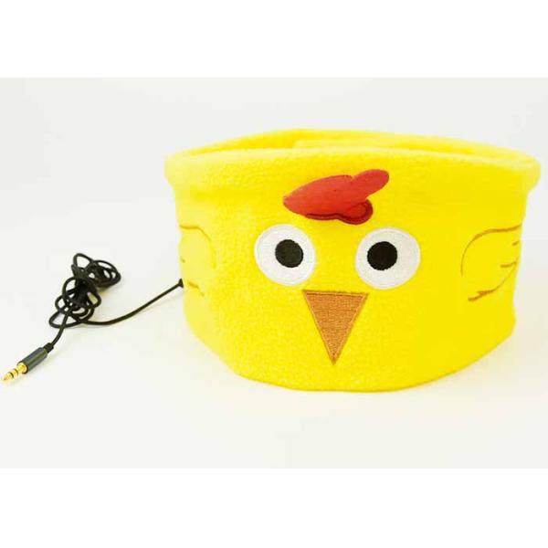 Cute On Ear Workout Headphones , Yellow Color Lightweight On Ear Headphones