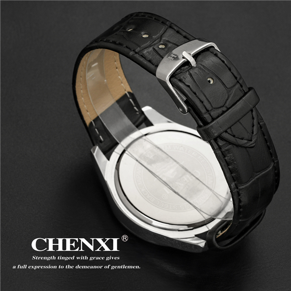 Zinc Alloy CE Rohs Nickle Free Quartz Watch Man Stainless Steel Case Leather Watch Unisex