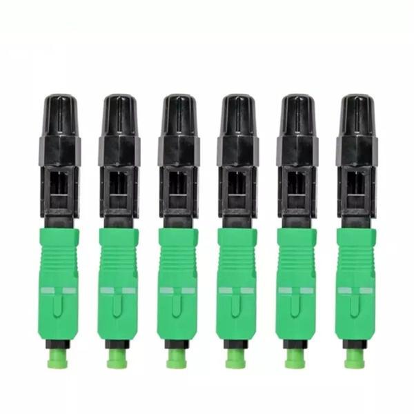 Ftth Embedded Quick Fast Connector / SC APC Fiber Optic Connector