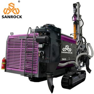 буровой установки Crawler бурового оборудования глубины 30m отверстие взрыва интегрированной гидравлической роторное