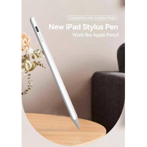 Карандаш грифеля серебряного/белого изготовленного на заказ цвета активный совместимый с Ipad