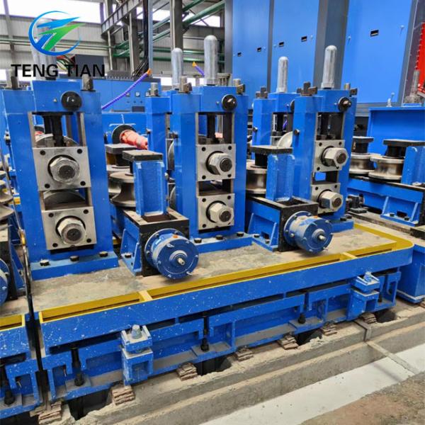 High Frequency Welded Pipe Mill For Carbon Steel Pipeline 60-127mm Round Pipe