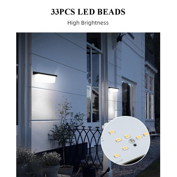 Villa Hotel Outdoor Garden Solar LED Wall Light with Motion Sensor and Remote Control