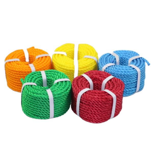 High Quality 3 Strand Polyethylene Twisted PE Monofilament Ropes For Packaging Fishing