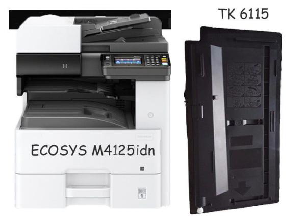 M4125idn Kyocera Ecosys Toner TK 6115 Impresión de alto rendimiento 15K Aprobación CE y SGS