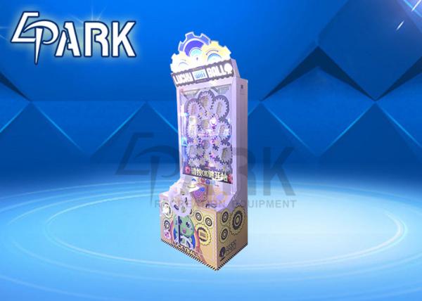 Coin Operated Lucky Lottery Ball Machine / Lottery Ticket Game Machine