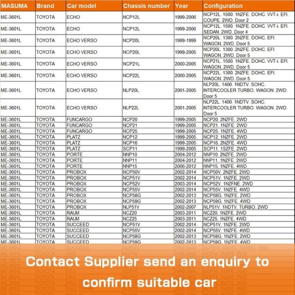 45047-59025 End de la tige de direction du bras de traction pour Toyota Echo Verso NCP12L par MASUMA