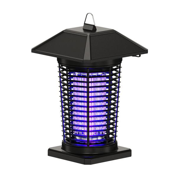Solar-Powered Mosquito Control Light, 360° Coverage, Dual UV Light Outdoor