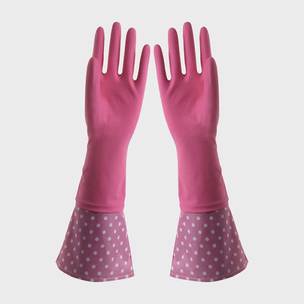Для перчаток дополнительного длинного рукава пинка Houseohld очищая резиновых с красивыми картинами