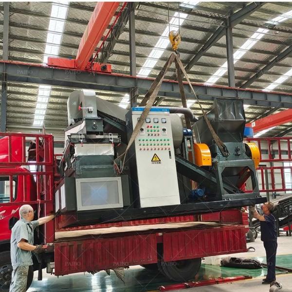 40.7kW Potência Granulador de cabo de cobre de fase única para máquina de reciclagem de fios domésticos