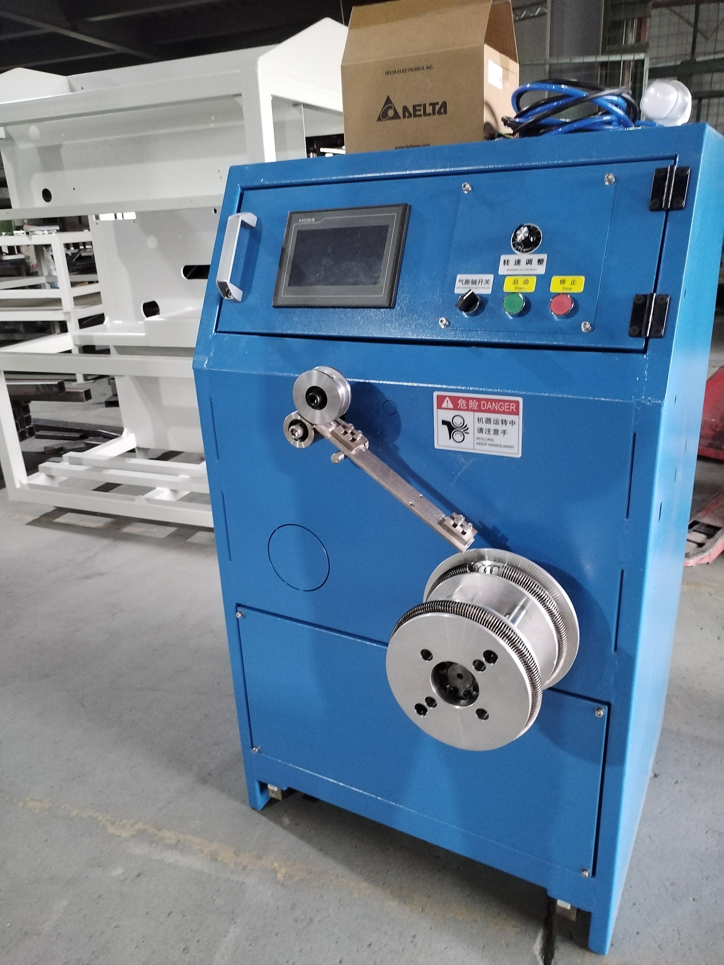 50hz PP Belt Winding System High Precision Servo Motors Automatic Winder Machine