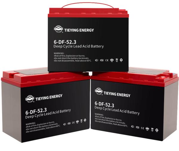 Batterie au plomb rechargeable à trois roues électriques 6-DF-52.3 12V 52.3Ah 215*121*174MM