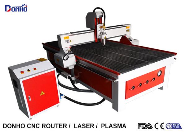 Red Color CNC Router Wood Carving Machine , Industrial CNC Router Table