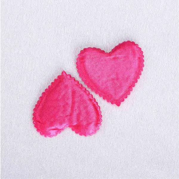 Pink Satin Applique Crafts Triming Sewing Appliques Sew - On Style