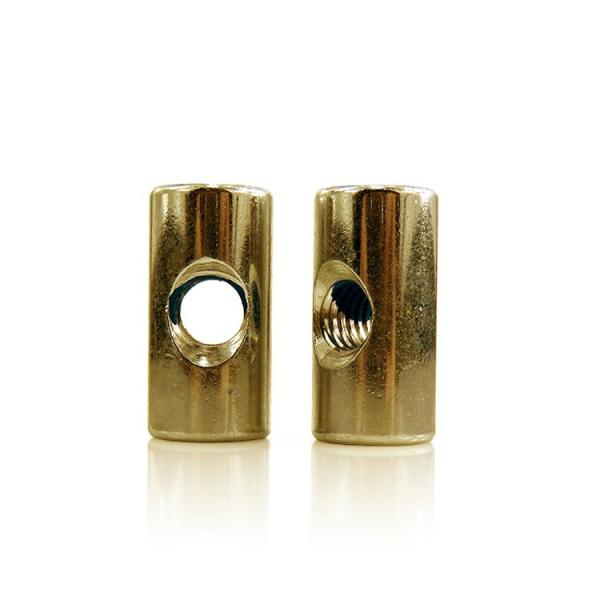 Sistema Imperial de Medição M1-M16 Nozes de barril de latão hexadeca para montagem de móveis