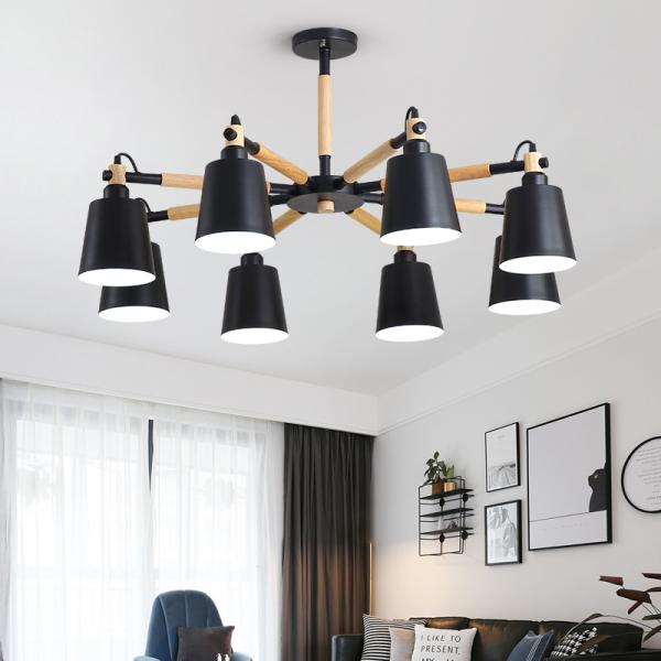 LED Wooden Chandelier For Living room Bedroom restaurant Bar vintage ceiling lamp Loft Chandelier(WH-MI-273)