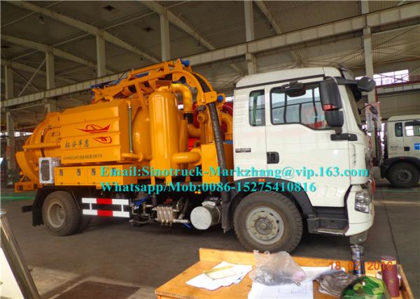 funcional de alta pressão do caminhão da sução do caminhão/água de esgoto do objetivo especial 6000L multi combinado